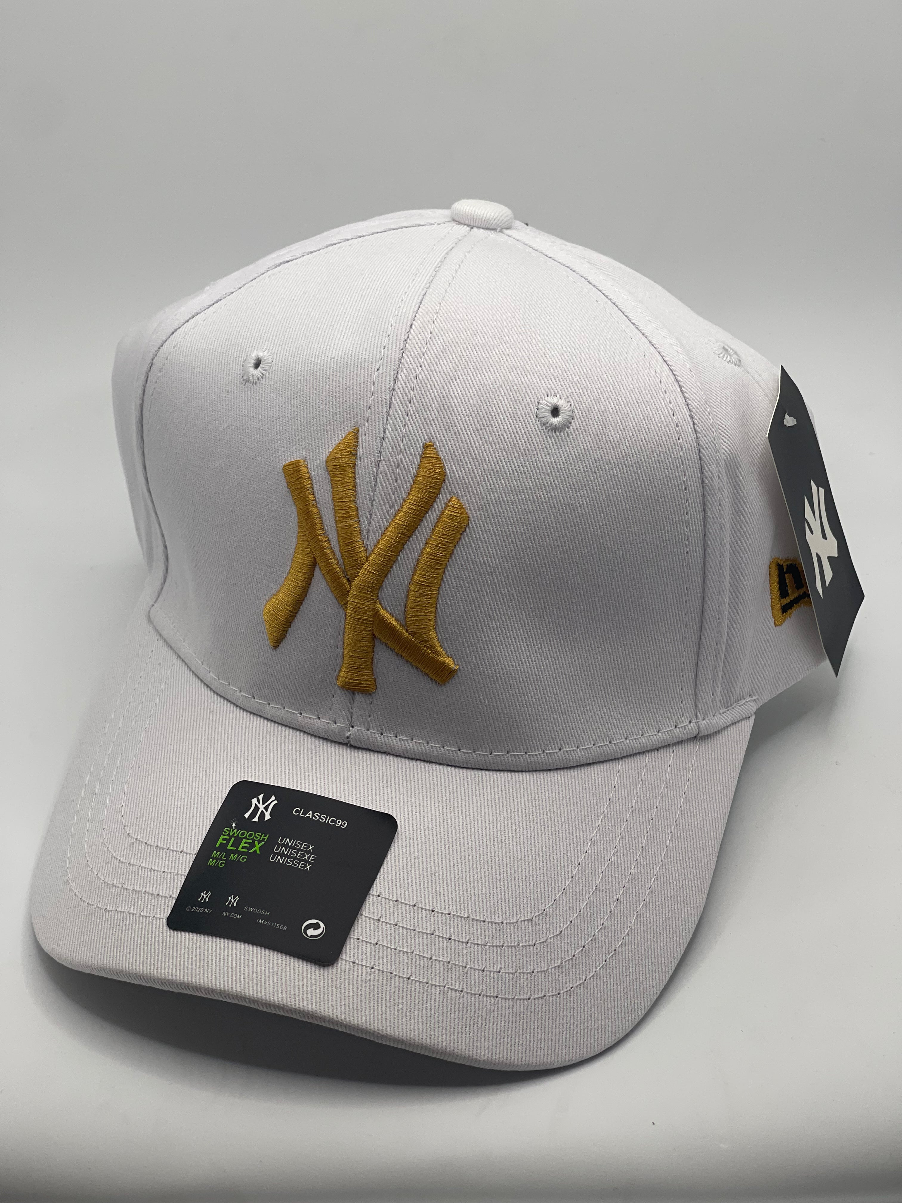 New York Yankees Nike Swoosh Flex Classic 99 Navy & Wht Mesh Baseball  Hat Sz S/M
